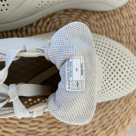 Crocs LiteRide Pacer Women's Size 9 Casual Comfort Sneaker Shoes Stucco Color - Picture 6 of 13
